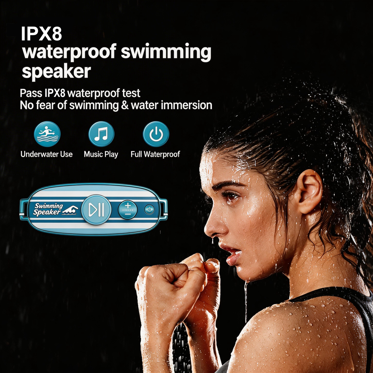 New Dolphin Swimming Speaker IPX8