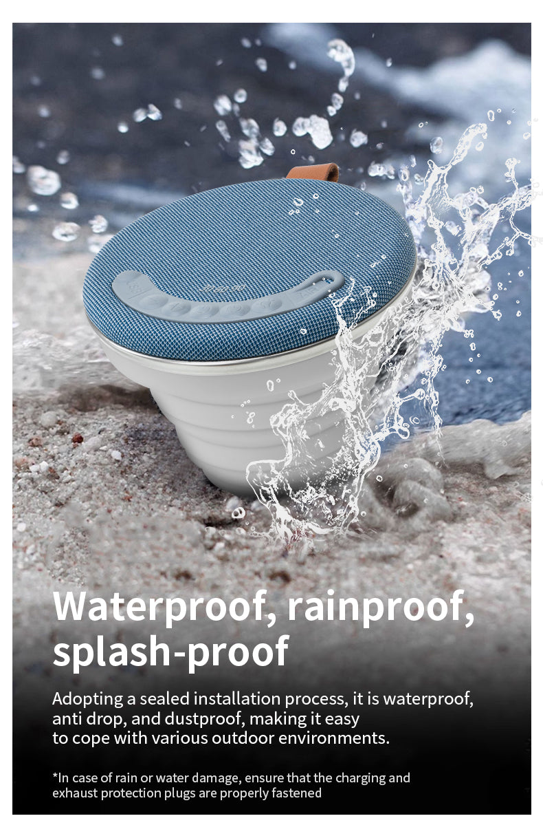 Outdoor Foldable Speaker with white noise