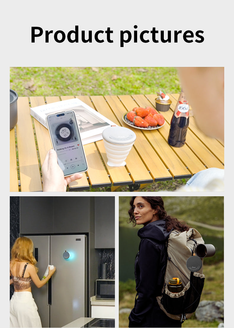 Outdoor Foldable Speaker with white noise