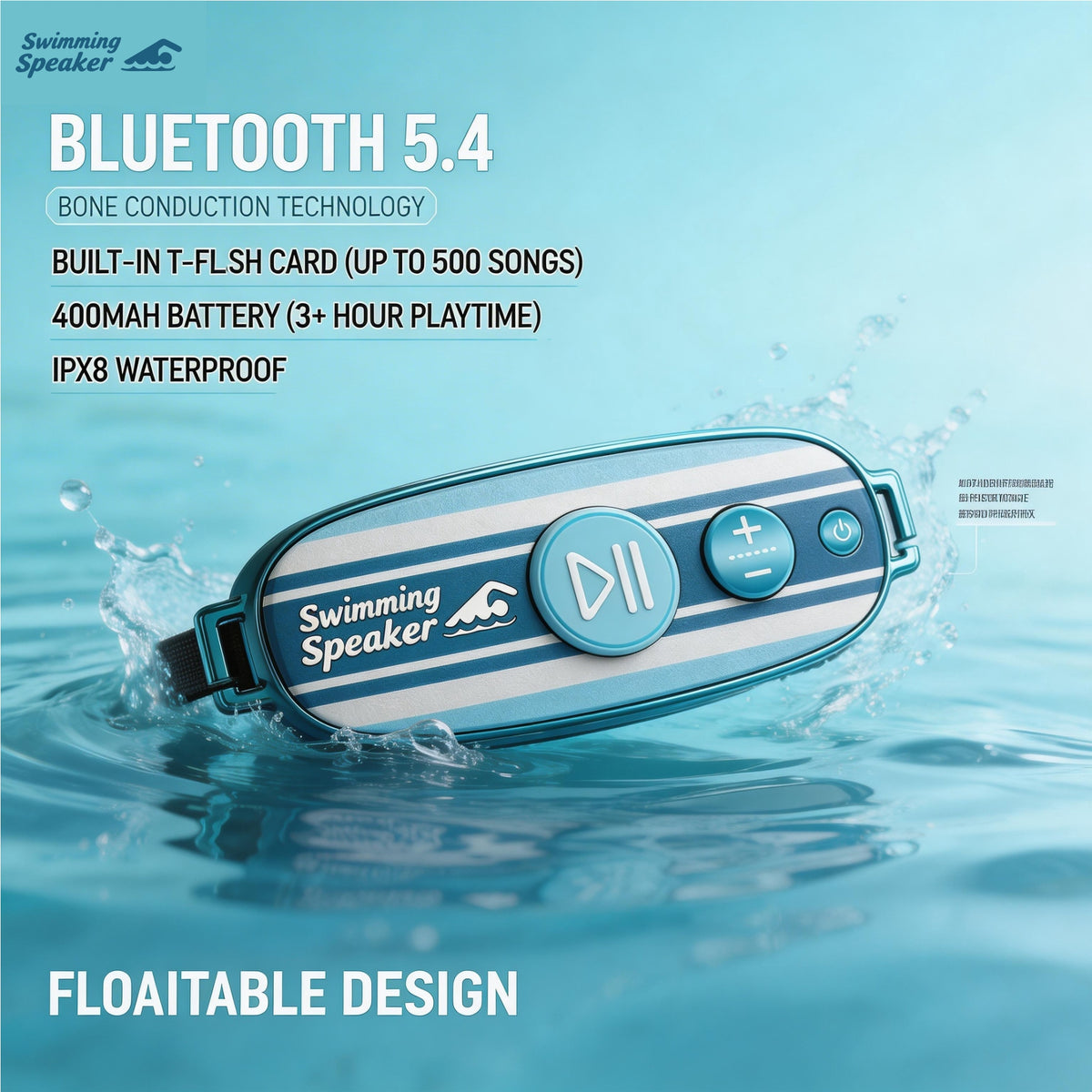 New Dolphin Swimming Speaker IPX8